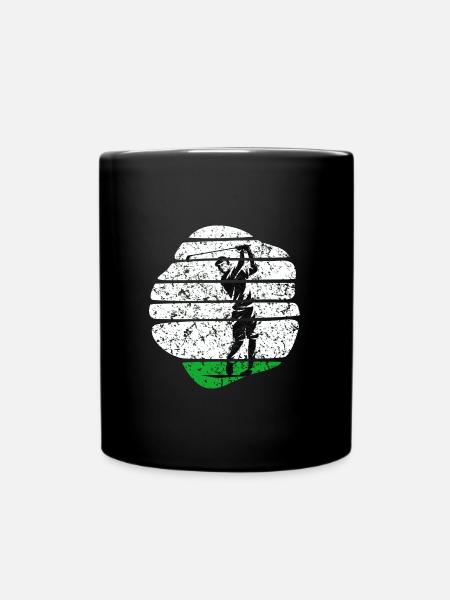 golf golfmobil golfsport golfspieler auf golfplatz - Tasse einfarbig - Schwarz