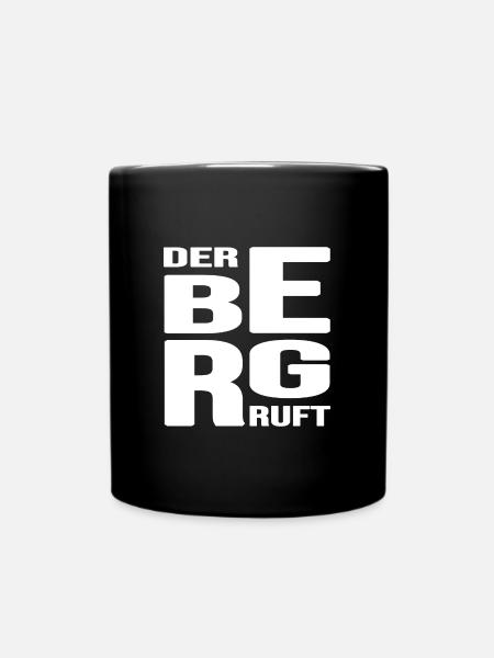Bergsteiger Seilschaft Bergwandern Bergfex - Tasse einfarbig - Schwarz