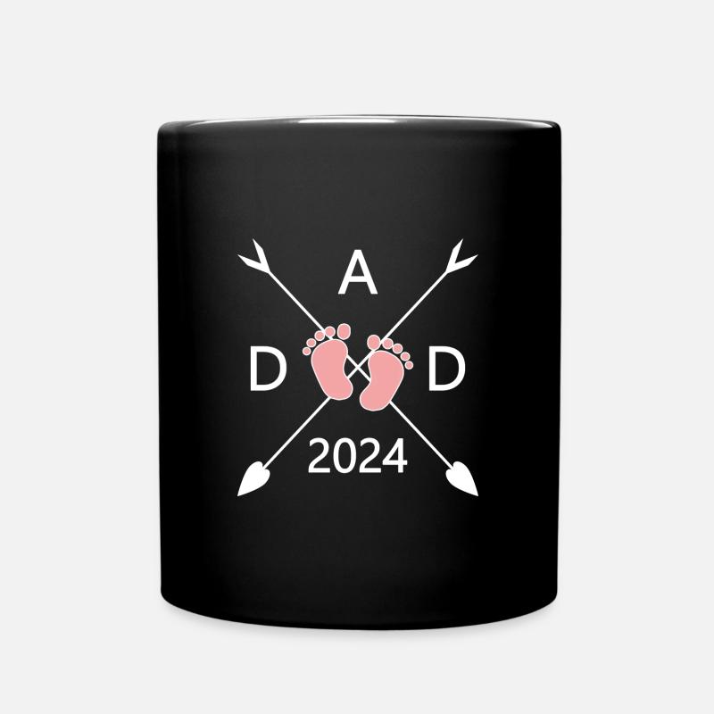 Dad 2024 - Tasse einfarbig - Schwarz
