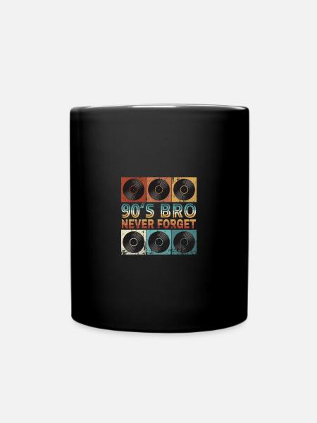 Retour au disque vinyle des années 90 - Mug uni - noir