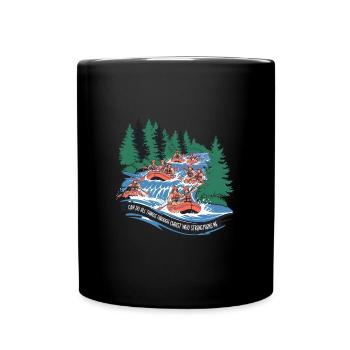 Christ Strengthens Me: Adventures in White Water - Full Colour Mug - black - Front