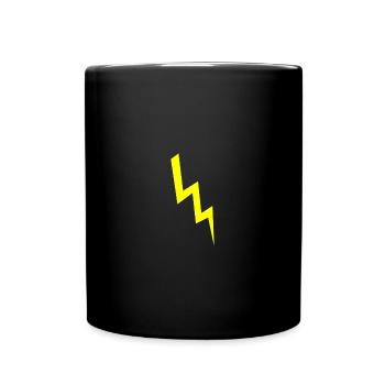Blitz - Tasse einfarbig - Schwarz - Vorne