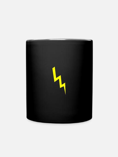 lightning - Full Colour Mug - black