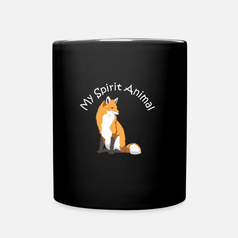 Le renard de l’âme - Mug uni - noir