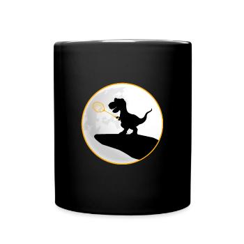 badminton badminton-dino TRex saurus - Full Colour Mug - black - Front