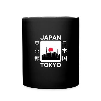 Japan Tokyo - Tasse einfarbig - Schwarz - Vorne