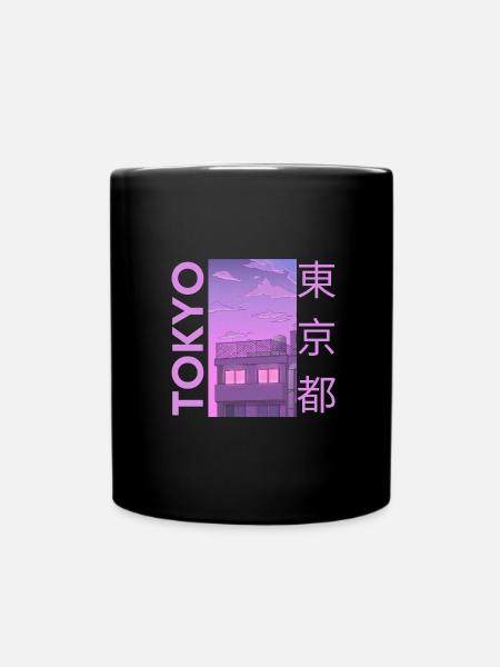 Tokyo Japan, Magenta - Tasse einfarbig - Schwarz