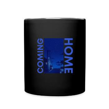 Coming Home dunkelblau - Tasse einfarbig - Schwarz - Vorne