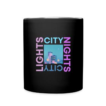 City lights city nights - Full Colour Mug - black - Front