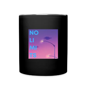 No limits - Tasse einfarbig - Schwarz - Vorne