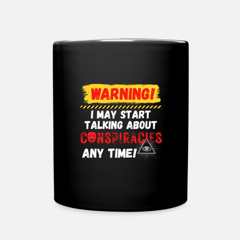 Warning Conspiracies - Tasse einfarbig - Schwarz