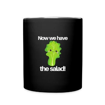 maintenant nous avons la salade - Mug uni - noir - Devant