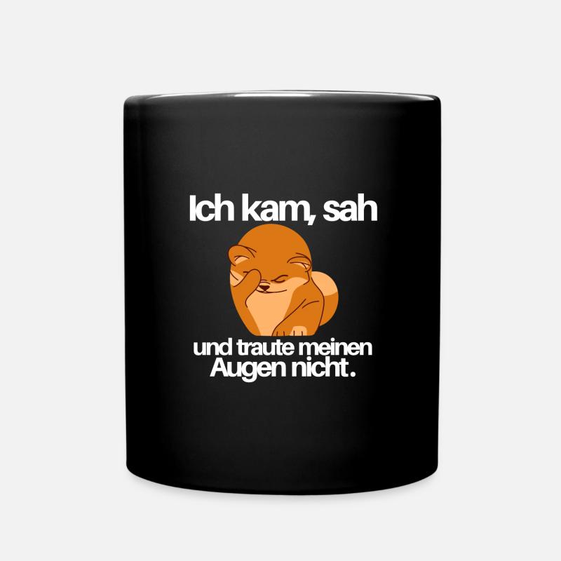 Ich kam sah und so weiter - Tasse einfarbig - Schwarz