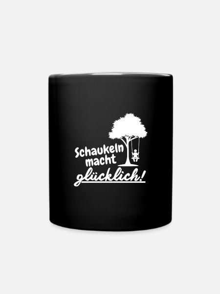 Schaukeln - Tasse einfarbig - Schwarz