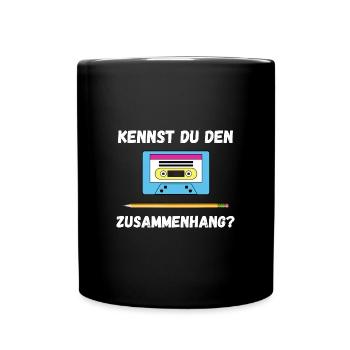 Stift Kassette - Tasse einfarbig - Schwarz - Vorne