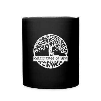 Celtic tree of life - Tasse einfarbig - Schwarz - Vorne