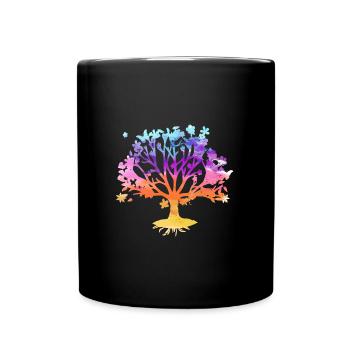 Tree of Life,Tree of Life,Painting,Watercolor - Full Colour Mug - black - Front