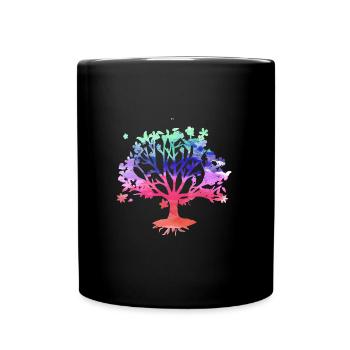 Tree of Life,Tree of Life,Painting,Watercolor - Full Colour Mug - black - Front