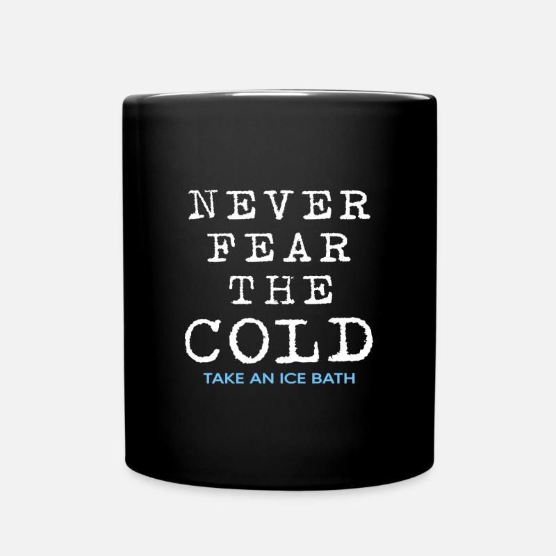 Eisbader Winterbad Abhärtung Eisbad Eisloch - Tasse einfarbig - Schwarz