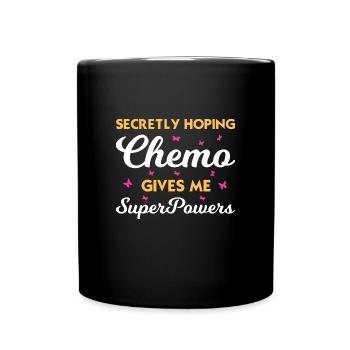 Chemo Superkräfte - Stärke finden - Tasse einfarbig - Schwarz - Vorne