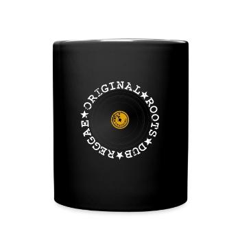 Dub Reggae Schallplatte - Tasse einfarbig - Schwarz - Vorne