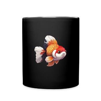 Fancy Calico Veiltail Poisson rouge - Mug uni - noir - Devant