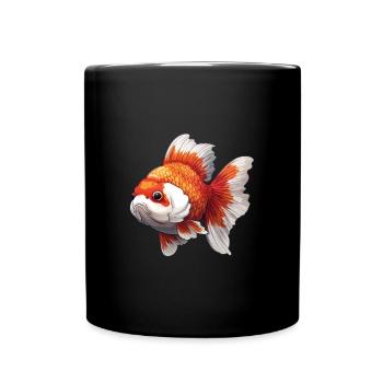 Fancy Calico Veiltail Poisson rouge - Mug uni - noir - Devant