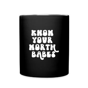 Kenne deinen Wert Babes - Tasse einfarbig - Schwarz - Vorne