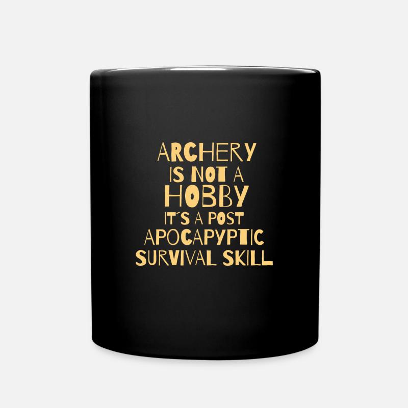 ARCHERY: Not A Hobby - Tasse einfarbig - Schwarz