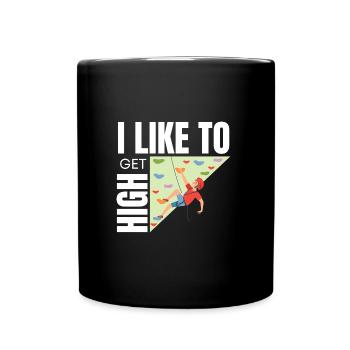 Wall Climbing Rock Climbing - Full Colour Mug - black - Front