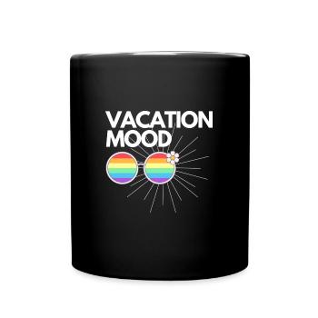 Vacation mood on summer travel Geschenkidee - Tasse einfarbig - Schwarz - Vorne
