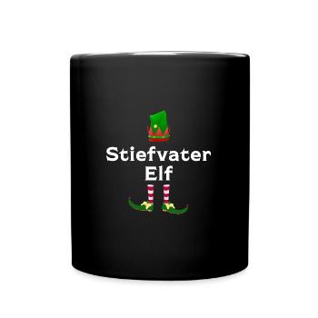 Stiefmama Elf Bonusmama Geschenk - Tasse einfarbig - Schwarz - Vorne