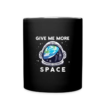 Astronaut All Funny Saying Free Space Freedom - Full Colour Mug - black - Front