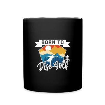 Born to Play Disc Golf Ultimate Frisbee - Mug uni - noir - Devant