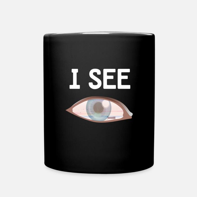 Eye with Sea - I Lake - Full Colour Mug - black