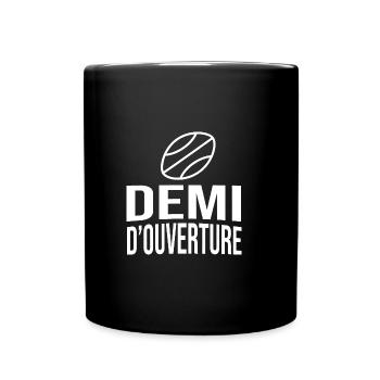 Rugby Cadeau Humour rugby demi d ouverture - Mug uni - noir - Devant