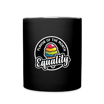 LGBT Gay Pride Month Rainbow Ice Cream LGBTQ - Full Colour Mug - black - Front