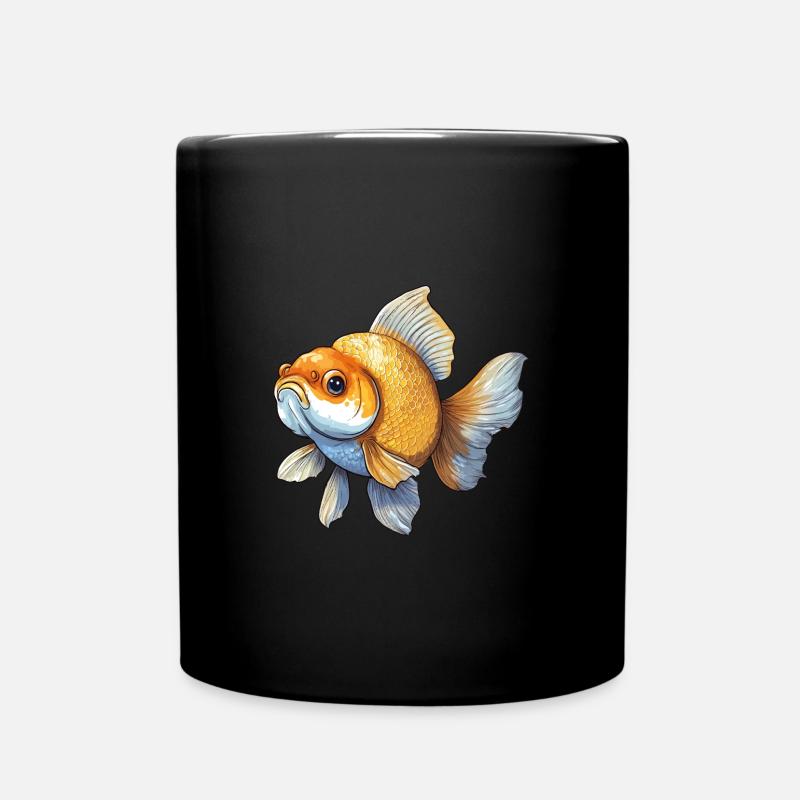 Poisson rouge Veiltail - Mug uni - noir