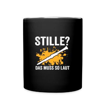 Klarinette Musik Klarinettist Geschenk - Tasse einfarbig - Schwarz - Vorne