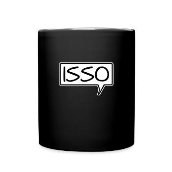 Speech bubble "Isso" Agree Affirm - Full Colour Mug - black - Front