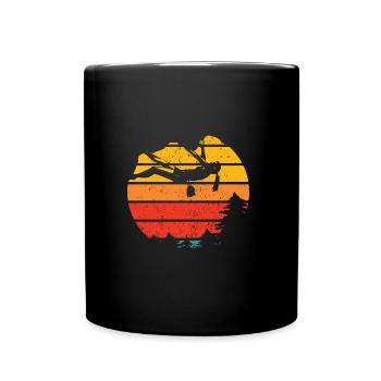 Canyoning Rock Climbing - Full Colour Mug - black - Front