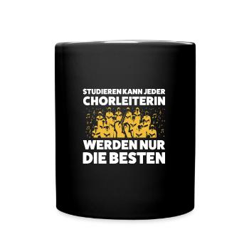 Chorleiterin Beruf Chorleitung Geschenk - Tasse einfarbig - Schwarz - Vorne