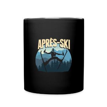 Apres Ski - Winter Sports Skiers Quote Gift - Full Colour Mug - black - Front