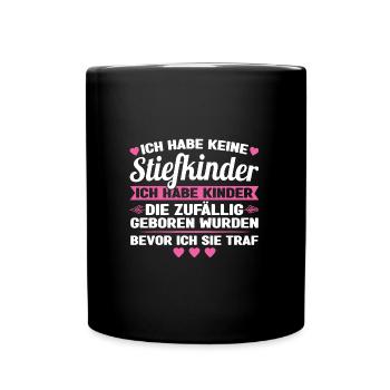 Stiefvater Stiefvater Stiefpapa Geschenk - Tasse einfarbig - Schwarz - Vorne