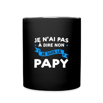 Opa Familie Großvater Geschenk - Tasse einfarbig - Schwarz - Vorne