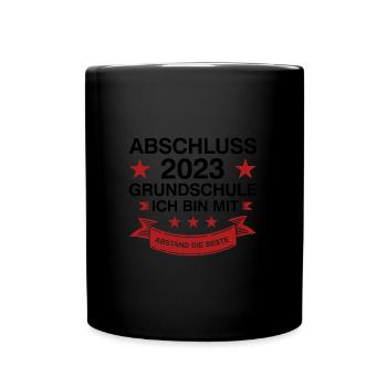 Grundschule Abschluss 2023 Grundschulabschluss Ges - Tasse einfarbig - Schwarz - Vorne