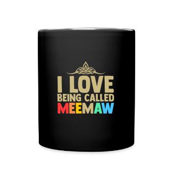 Omi Omi Familie Geschenk - Tasse einfarbig - Schwarz - Vorne