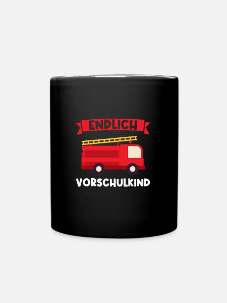 Vorschulung Vorschulkind Schule Geschenk - Tasse einfarbig - Schwarz