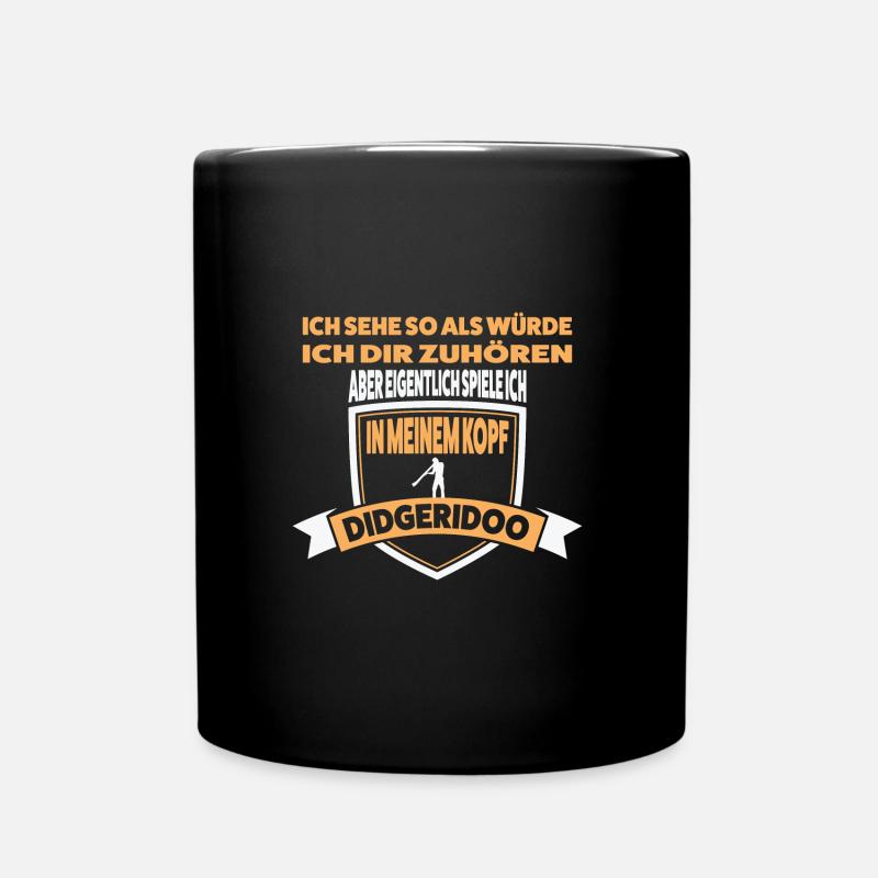 Didgeridoo Musiker Didgeridoos Geschenk - Tasse einfarbig - Schwarz