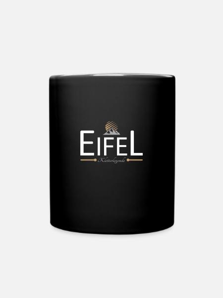 Eifel Klettern - Tasse einfarbig - Schwarz